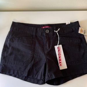 UNIONBAY Delaney Black Stretch Shorts Size:7Jr NWT
